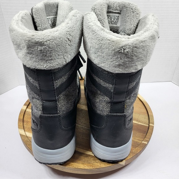 Salomon Heika CS WP Boots Women's 9.5 Gray Herringbone Waterproof Thinsulate Fur - Picture 4 of 13